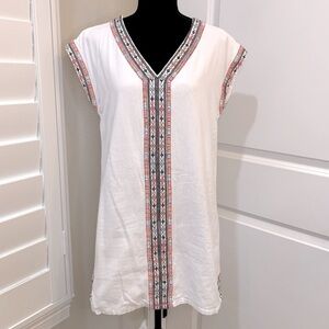 Artisan NY Embroidered Sleeveless Shift Dress Size Small